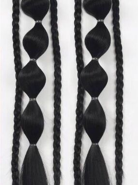 Black Synthetic Bubble Braid Hair Extensions - Women Hair
